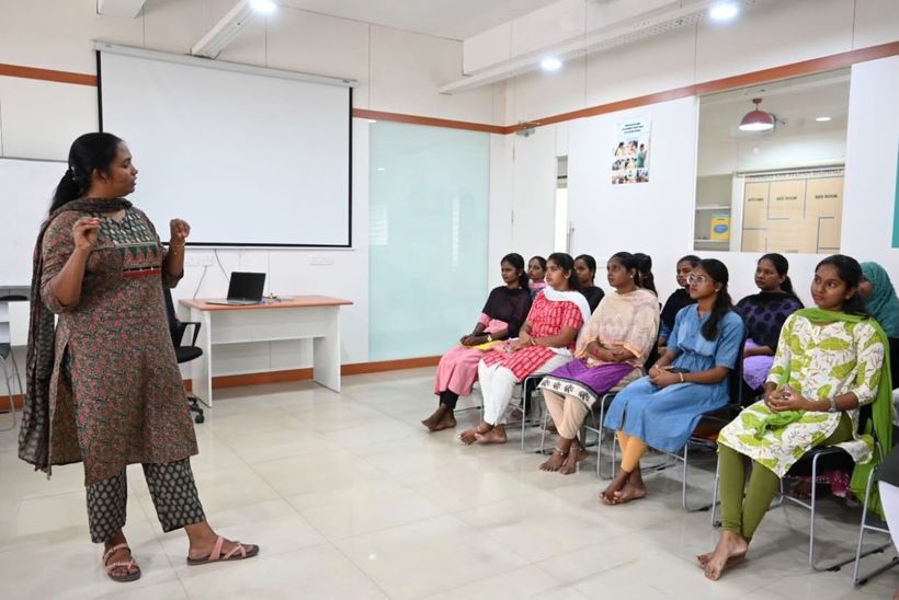 Life skills session for young women