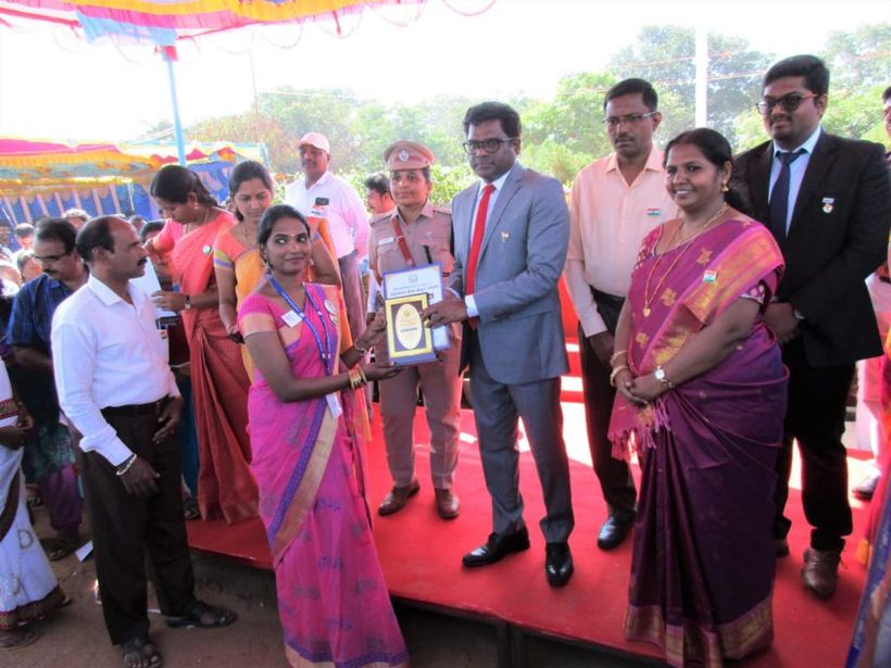 Project Director Mrs. Bhavithra recognised for her remarkable work in 2020 by the District Collector, Tiruvannamalai